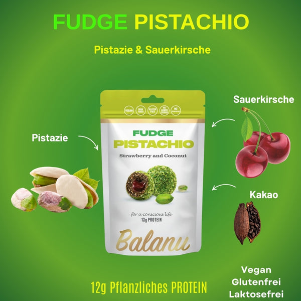 Fudge Sauerkirsche und Pistazie Snack 110 Gr x 6