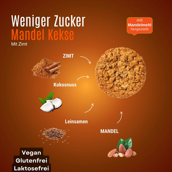 Low Sugar Mandelkekse 200 Gr