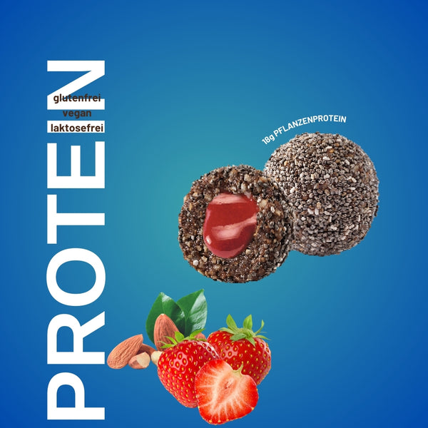 Protein Bällchen Erdbeere & Mandeln 110 Gr x 6