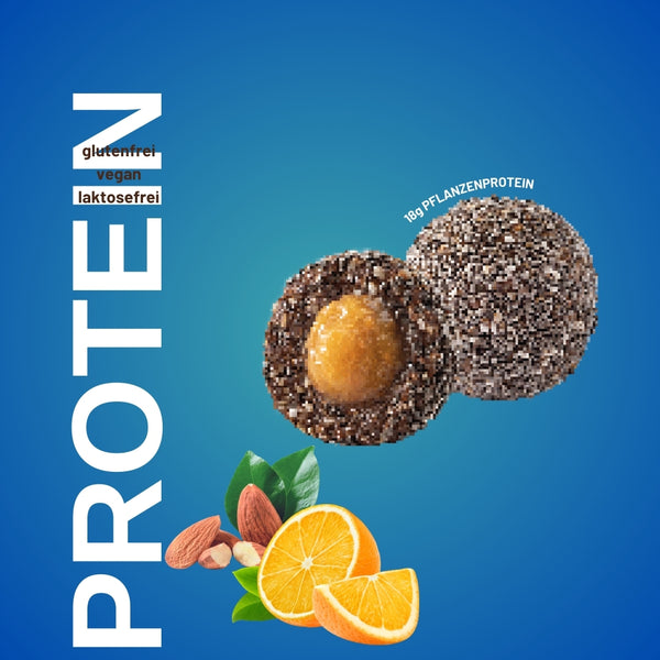 Fruity Protein Bällchen Orange & Mandeln 110 Gr x 6