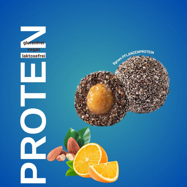 Fruity Protein Bällchen Orange & Mandeln 55 Gr x 6