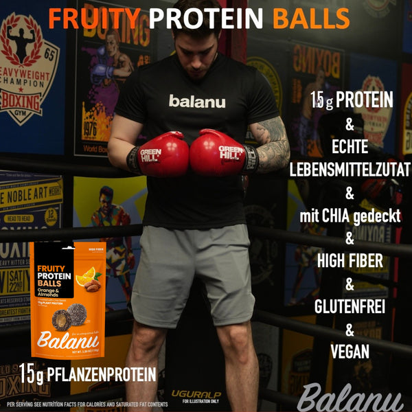 Fruity Protein Bällchen Orange & Mandeln 110 Gr x 6