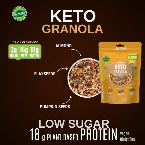 Keto Low Sugar Granola 360 gr