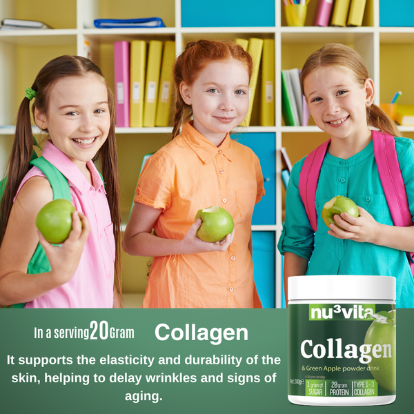 Collagenhaltiges & Grüner Apfel Pulvergetränk 225 Gr