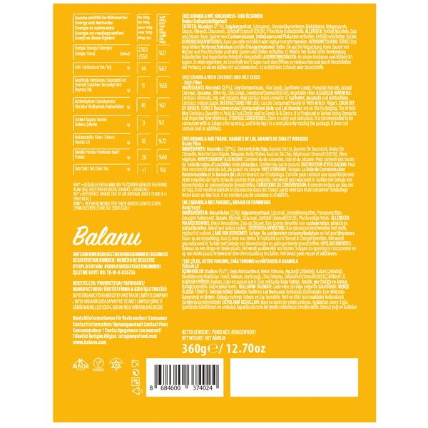 Keto Low Sugar Granola 360 gr