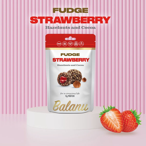 Fudge Erdbeere, Haselnüsse und Kakao 110 Gr x 6