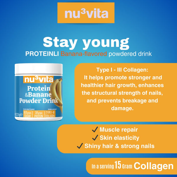 Bananen-Proteinpulver-Getränk 225 Gr