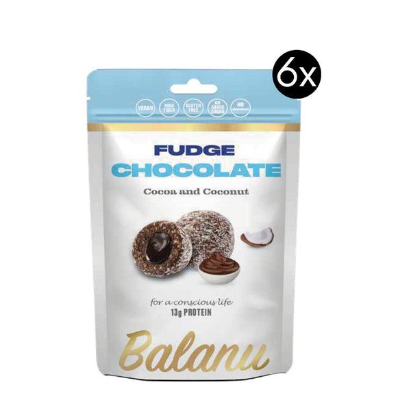 Fudge Schokolade, Kakao und Kokosnuss 110 Gr x 6