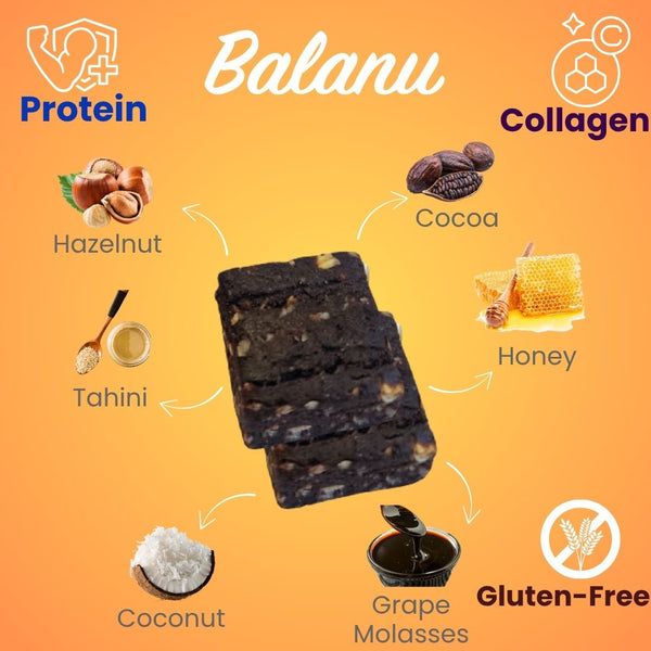 Balanu Kollagen-Kakao-Haselnuss-Brownie 50g