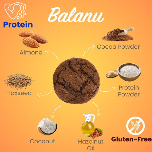 Balanu Protein-Mandelkeks mit Kakao 60g