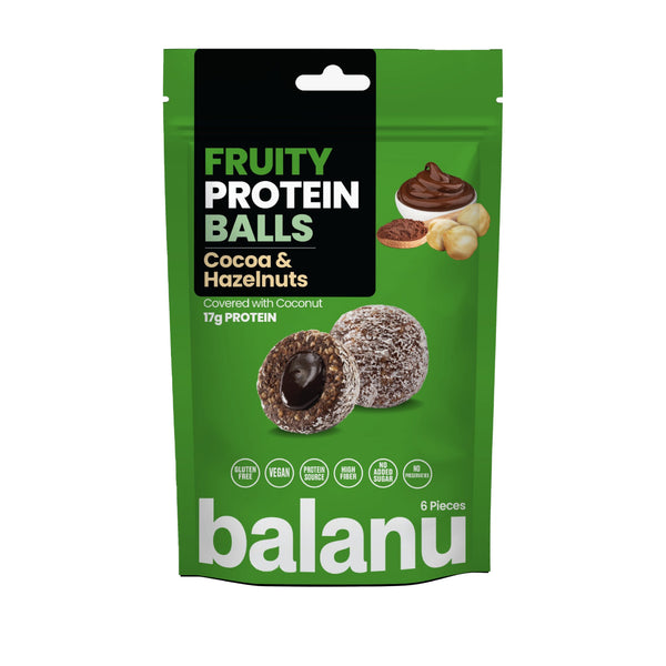 Balanu Fruity Protein Balls Cocoa &amp; Hazelnuts 110 g