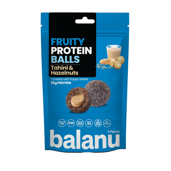 Balanu Fruity Protein Balls Tahini &amp; Hazelnuts 110 g