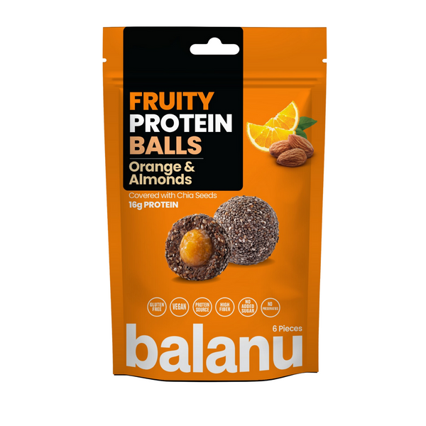 Balanu Fruity Protein Balls Orange & Almonds 110g