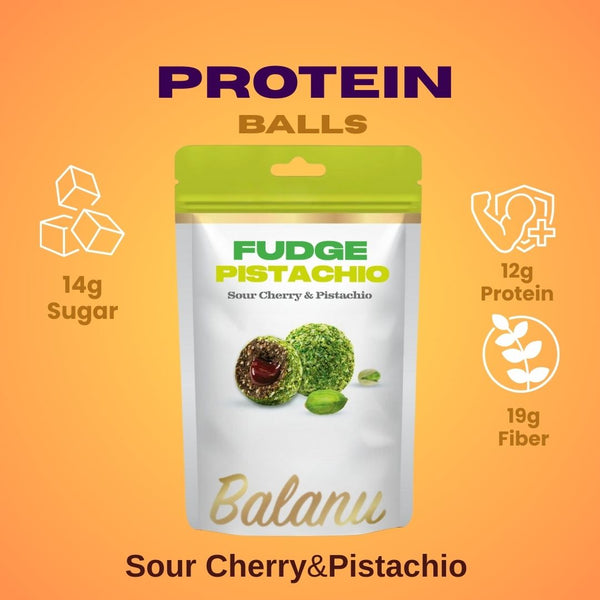 Fudge Sour Cherry and Pistachio Snack 110 Gr x 6 