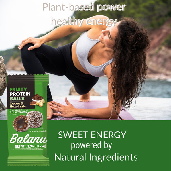 Balanu Fruity Protein Balls Cocoa &amp; Hazelnuts 55 gx 6