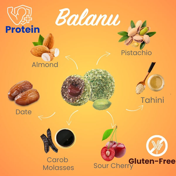 Sauerkirsch-Fruchtbällchen mit Pistazienüberzug Fudge 110g