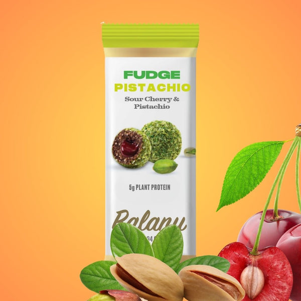 Fudge Sour Cherry and Pistachio Snack 55 Gr x 6