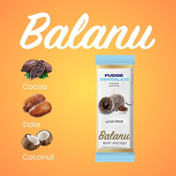 Fudge Chocolate Cocoa and Coconut 55 Gr x 6