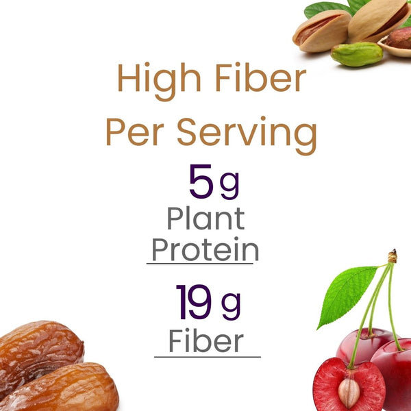 Fudge Sour Cherry and Pistachio Snack 55 Gr x 6