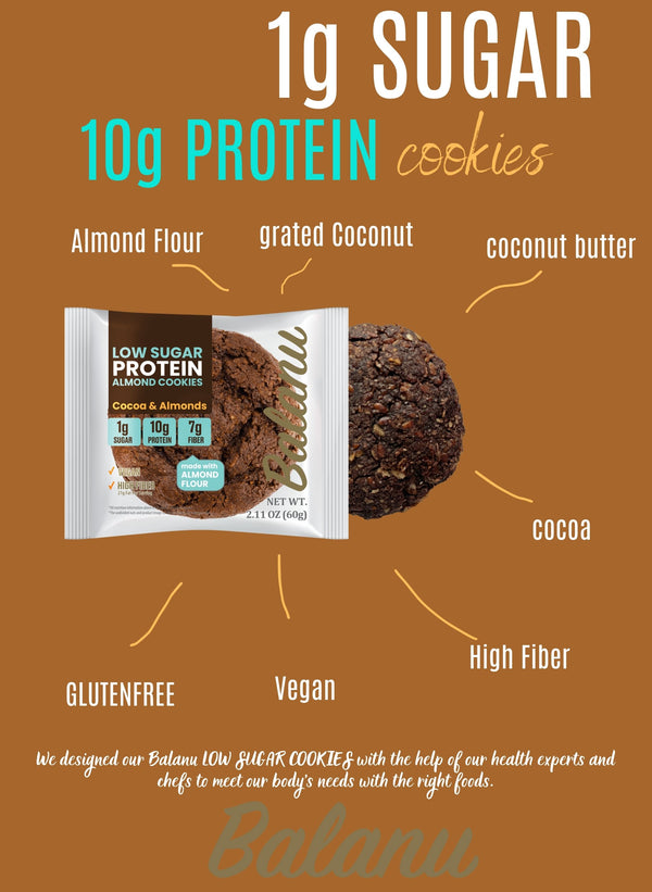 ALMOND COOKIES WITH COCOA AND PROTEIN