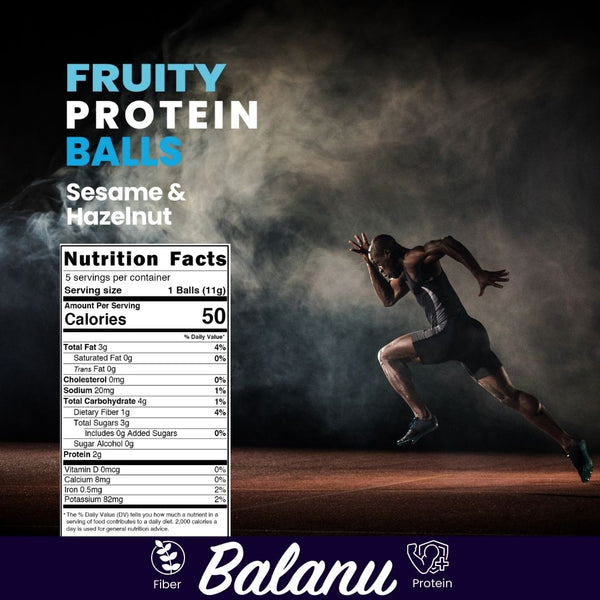 Fruity Protein Balls with Tahini &amp; Hazelnuts 55 G x 6 