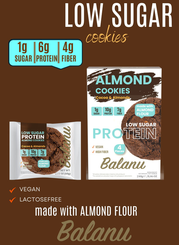 ALMOND COOKIES WITH COCOA AND PROTEIN