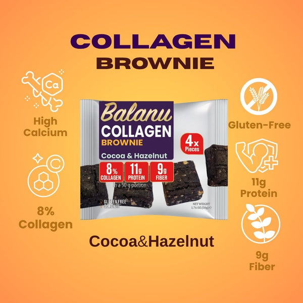 Balanu Kollagen-Kakao-Haselnuss-Brownie 50g