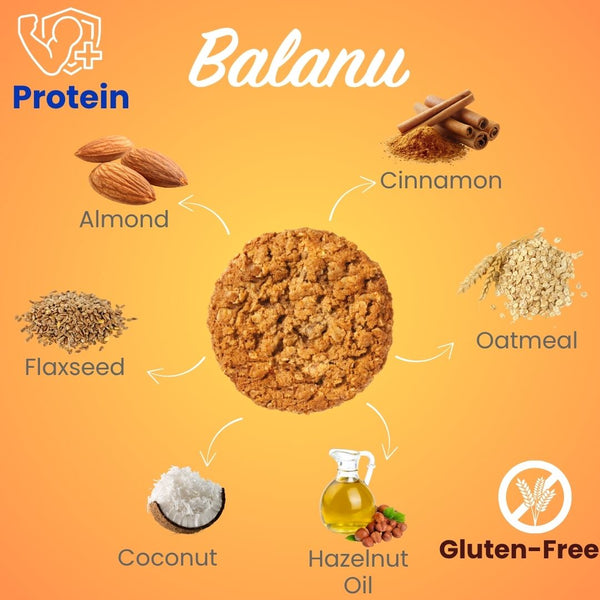 Balanu Niedrigzucker-Zimt-Mandelkeks 50g