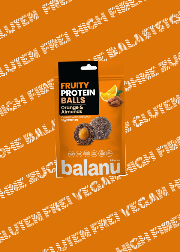 Balanu Fruity Protein Balls Orange &amp; Almonds 110g x6