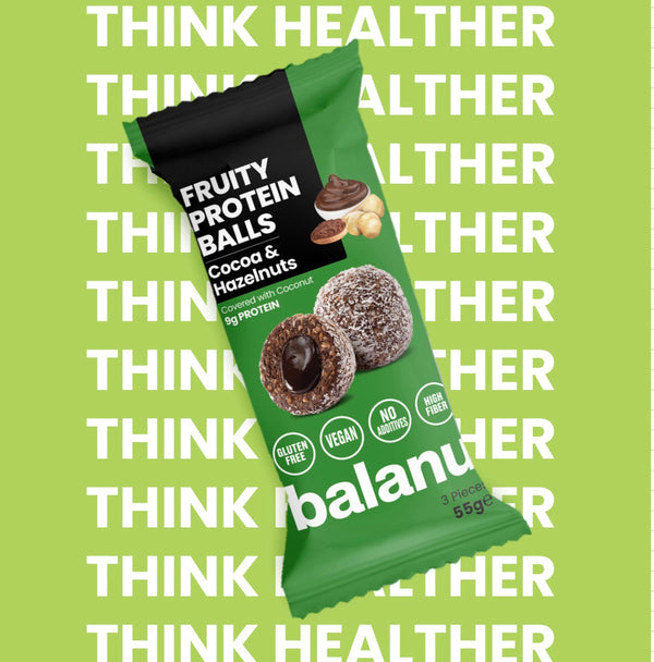 Balanu Fruity Protein Balls Cocoa & Hazelnuts 55 g x 6