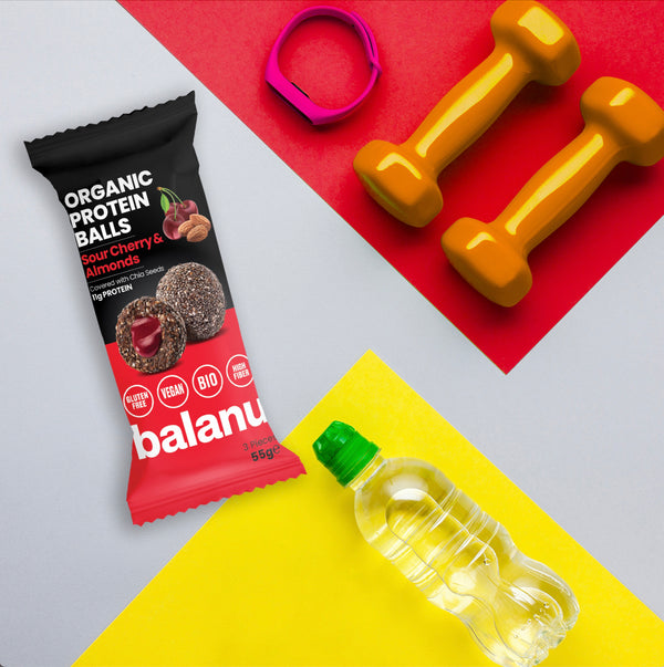 Balanu Fruity Protein Balls Strawberry & Almonds 55 g x 6