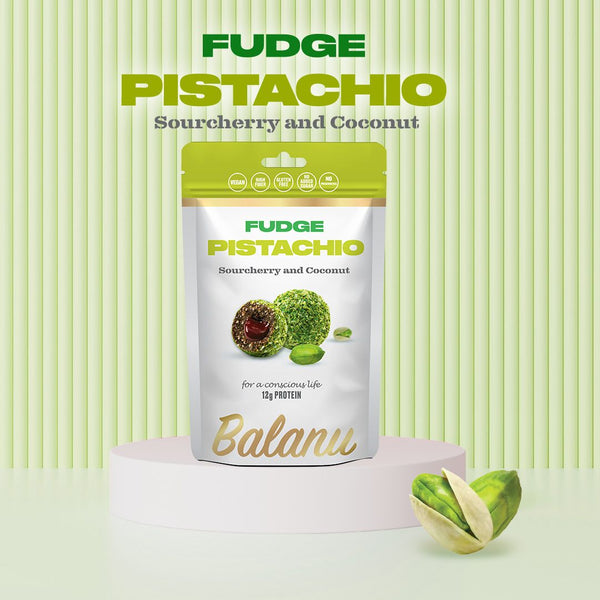 Fudge Cherry and Pistachio Snack 110g