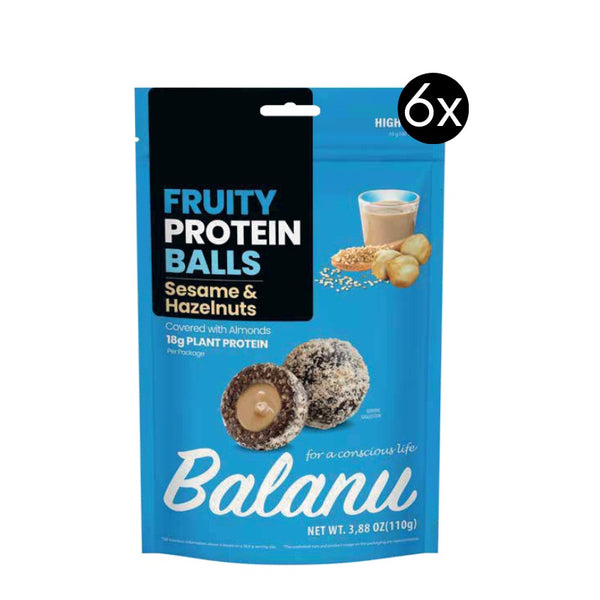 Fruity Protein-Bällchen mit Tahin & Haselnüssen 110 Gr x 6