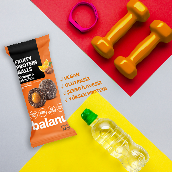 Balanu Fruity Protein Balls Orange & Almonds 55 g