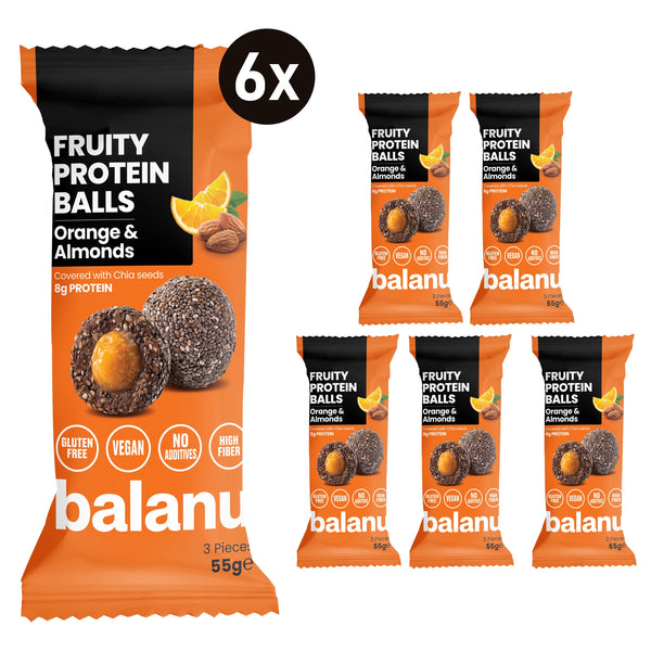 Balanu Fruity Protein Balls Orange &amp; Almonds 55 g