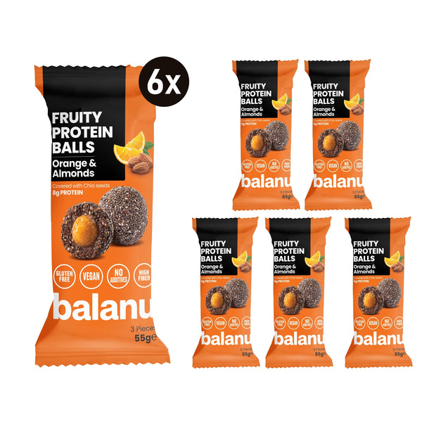 Balanu Fruity Protein Balls Orange & Almonds 55 g