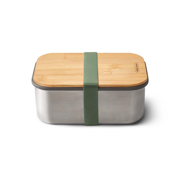 Black And Blum lunch box "Sandwich Box Large" 1,250ml made of stainless steel with bamboo lid