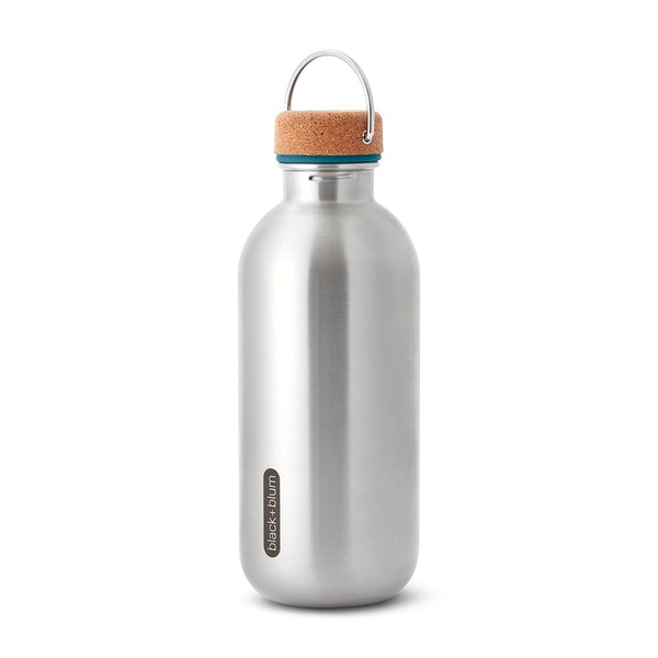 Black And Blum stainless steel drinking bottle with cork closure 600 ML