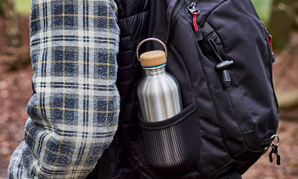 Black And Blum stainless steel drinking bottle with cork closure 600 ML